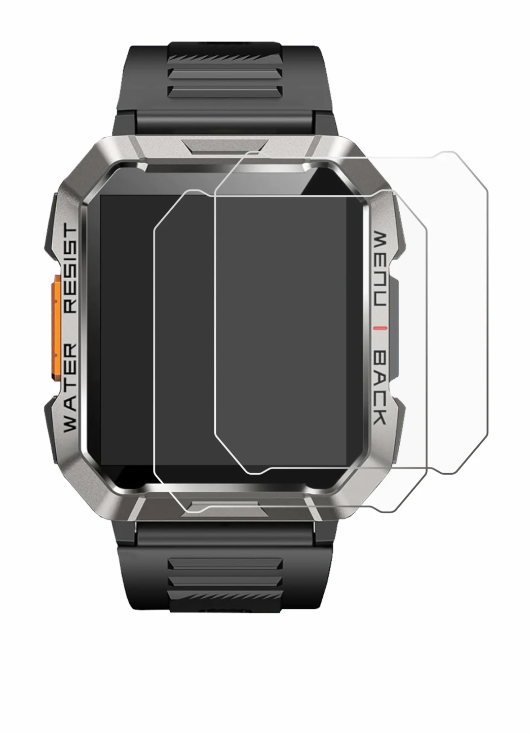 Image de l'appareil Baolubao W60 avec une grande variété de protections d'écran.