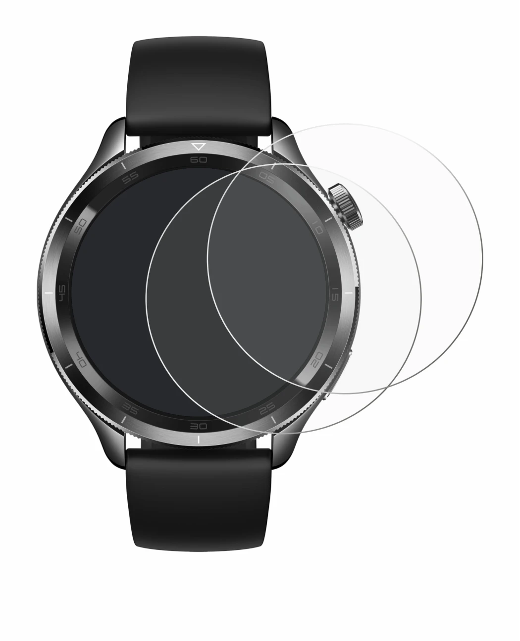 Image de l'appareil Xiaomi Watch S4 (47 mm) avec une grande variété de protections d'écran.