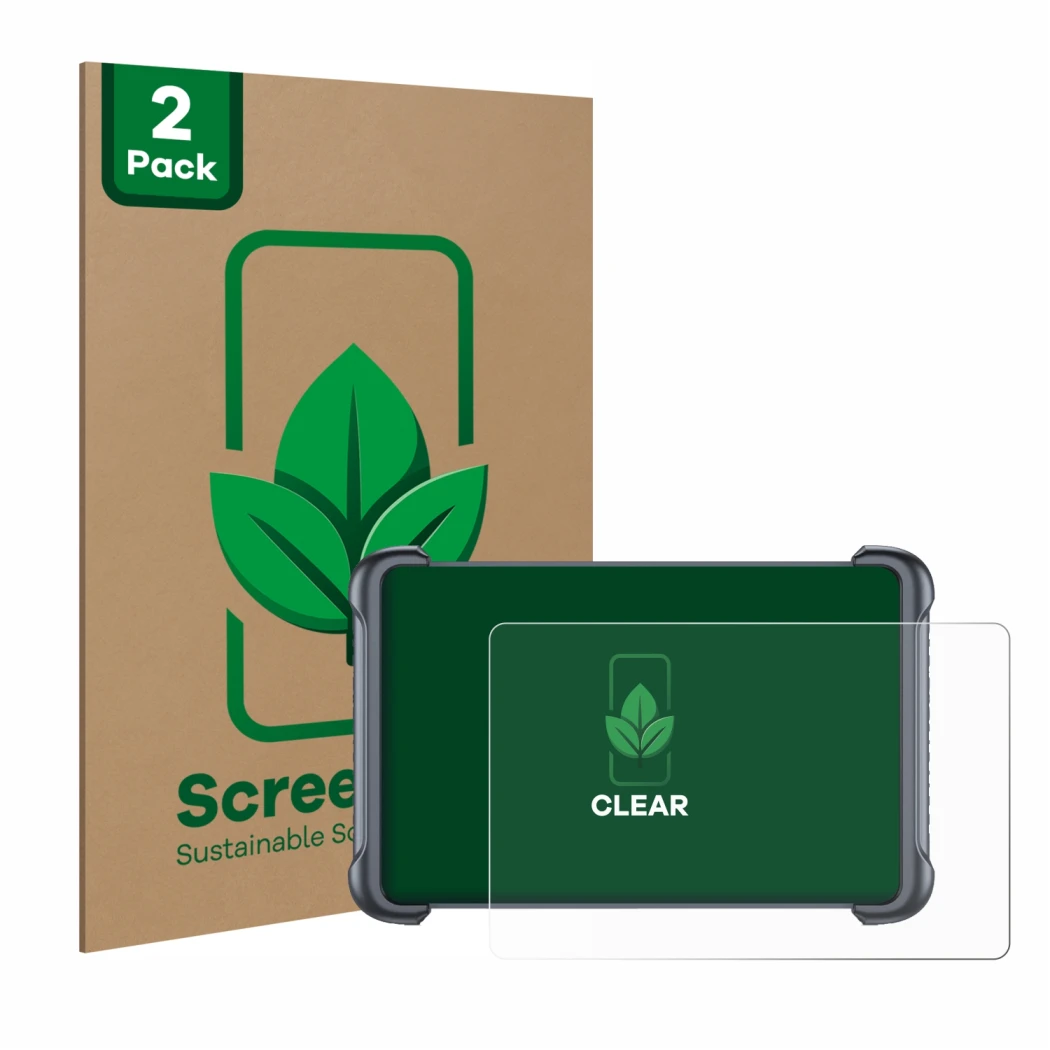 Face avant d’un emballage produit avec le logo de la marque ScreenLeaf. À côté, l’appareil Thinkcar Thinkscan 689BT est représ
