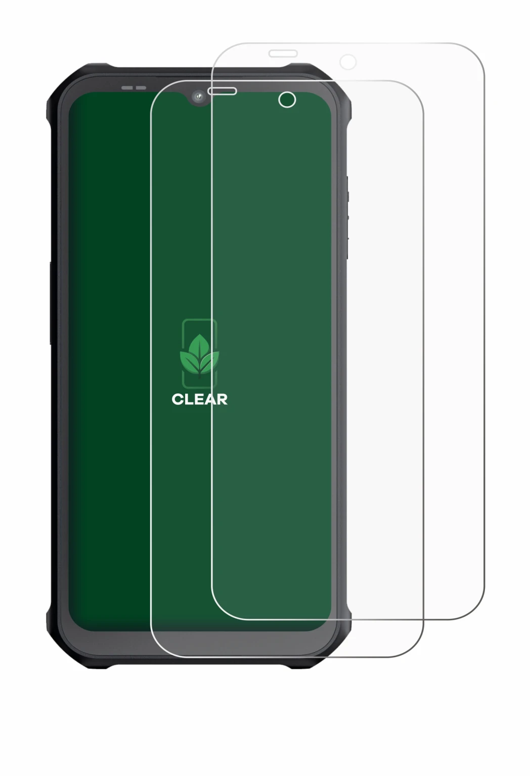 Image de l'appareil Sonim XP400 avec une grande variété de protections d'écran.