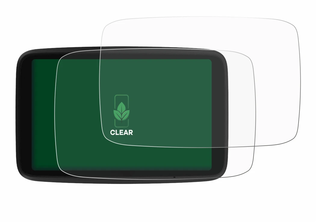 Image de l'appareil TomTom GO Advanced avec une grande variété de protections d'écran.