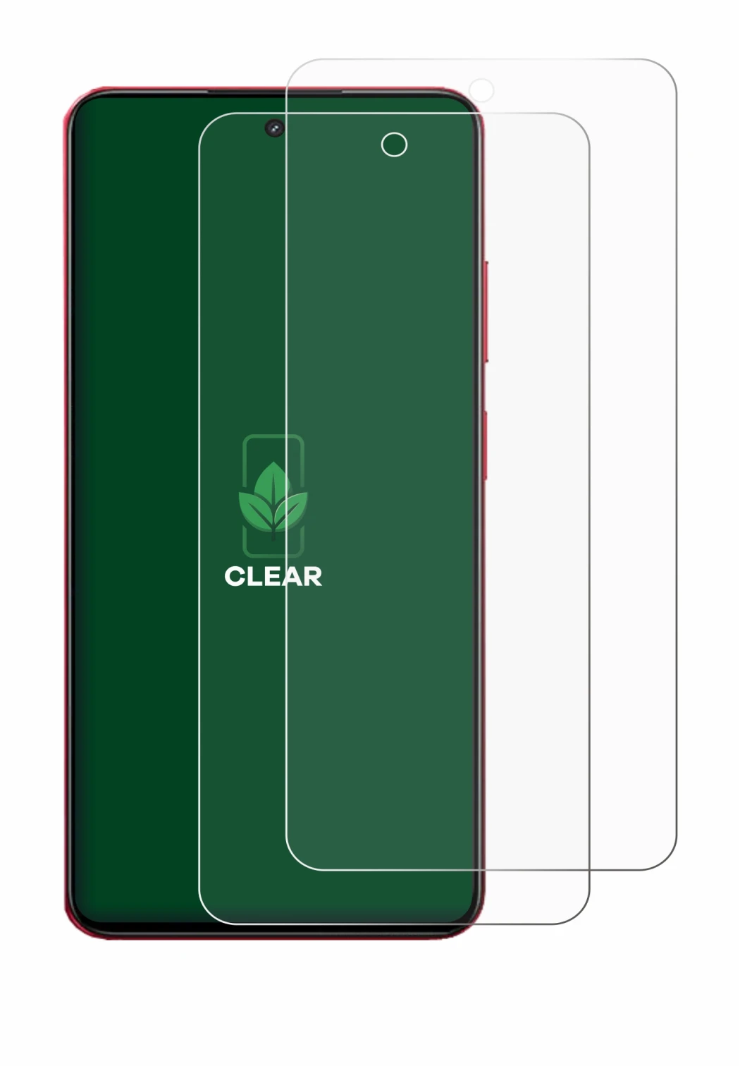 Image de l'appareil realme 14x avec une grande variété de protections d'écran.
