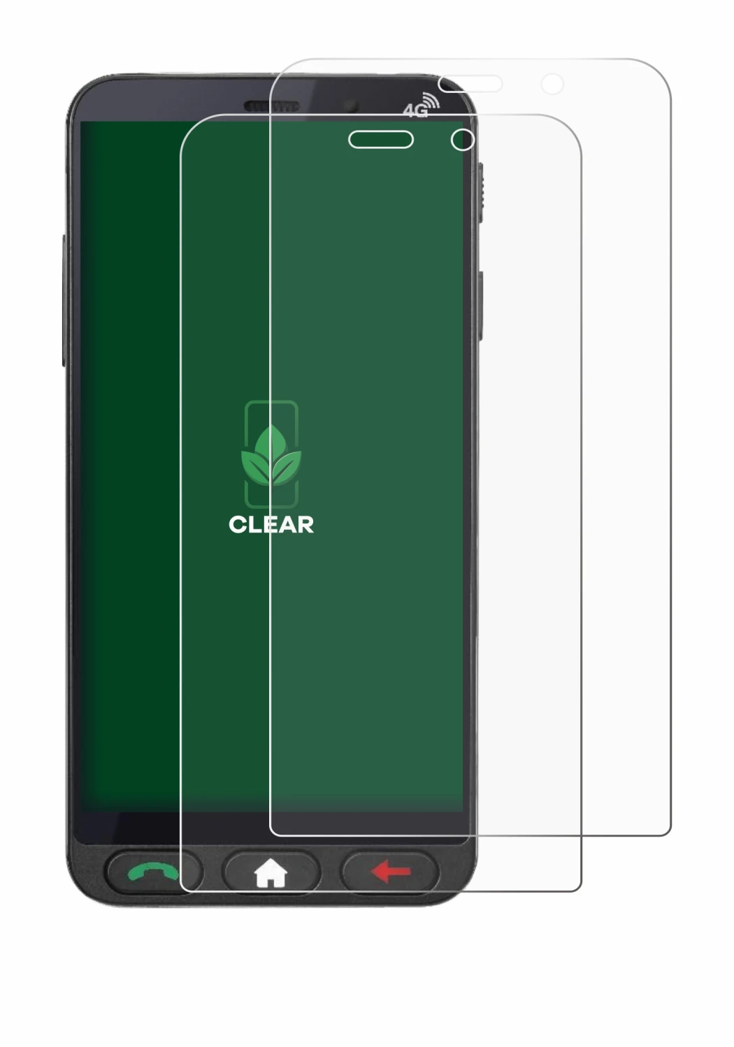 Image de l'appareil Brondi Amico Vero 4G avec une grande variété de protections d'écran.