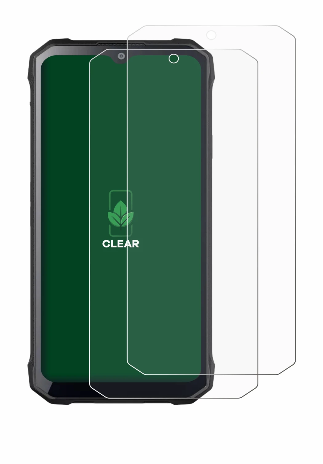 Image de l'appareil Hotwav T7S avec une grande variété de protections d'écran.