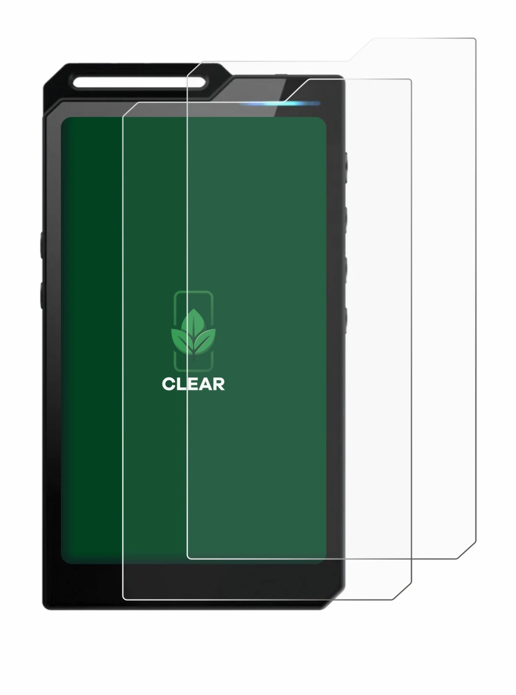 Image de l'appareil Hiby R4 avec une grande variété de protections d'écran.