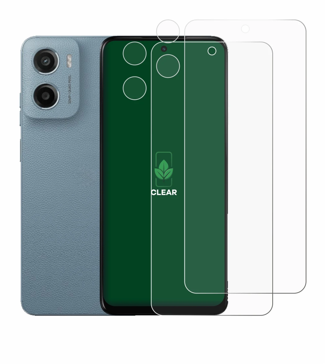 Image de l'appareil Motorola Moto E15 (Avant+Caméra) avec une grande variété de protections d'écran.