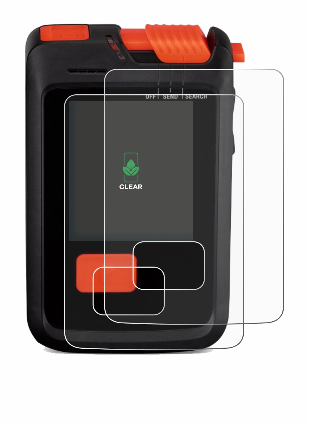 Image de l'appareil Mammut Barryvox S2 avec une grande variété de protections d'écran.