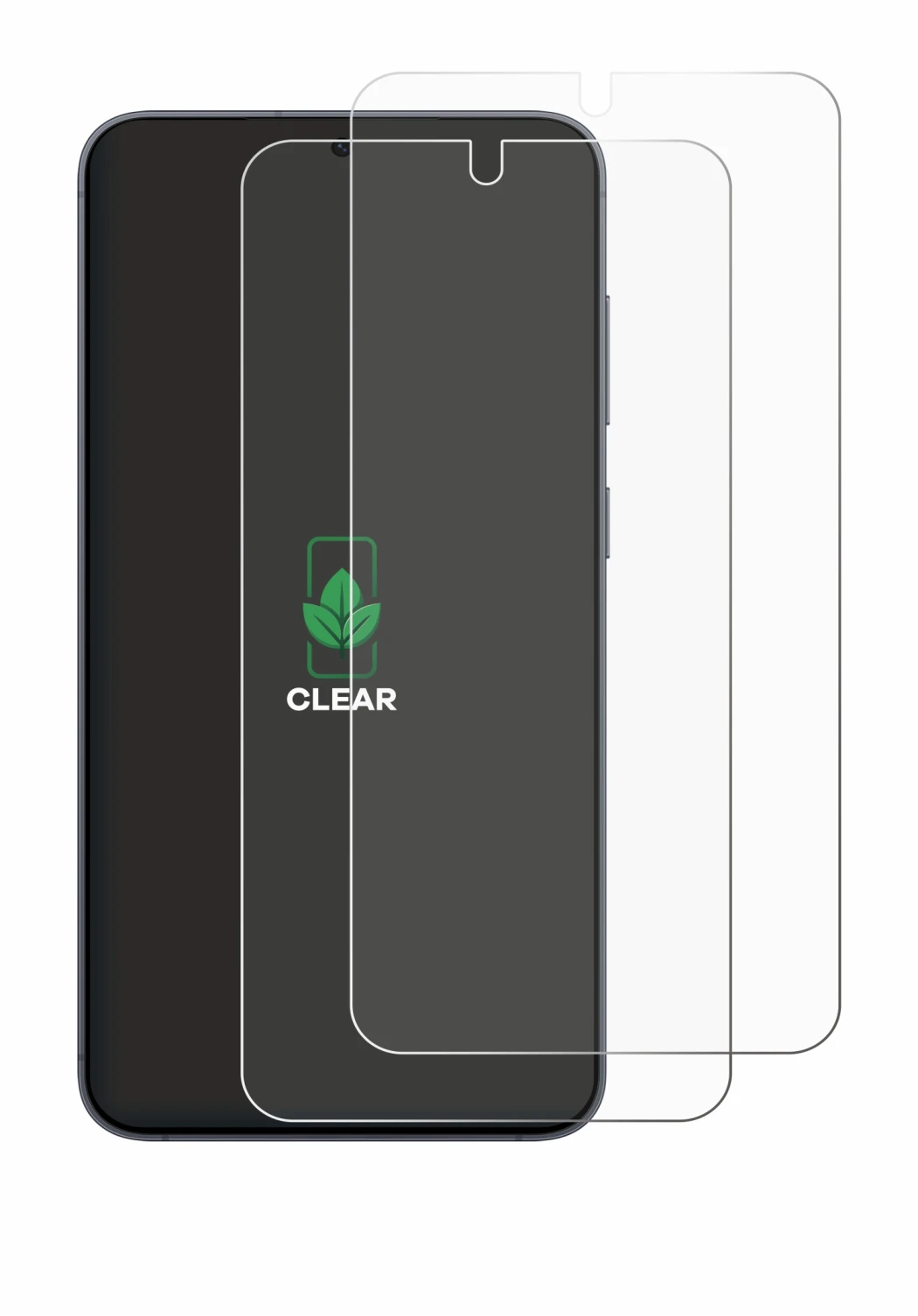 Image de l'appareil Samsung Galaxy S25 Enterprise Edition avec une grande variété de protections d'écran.