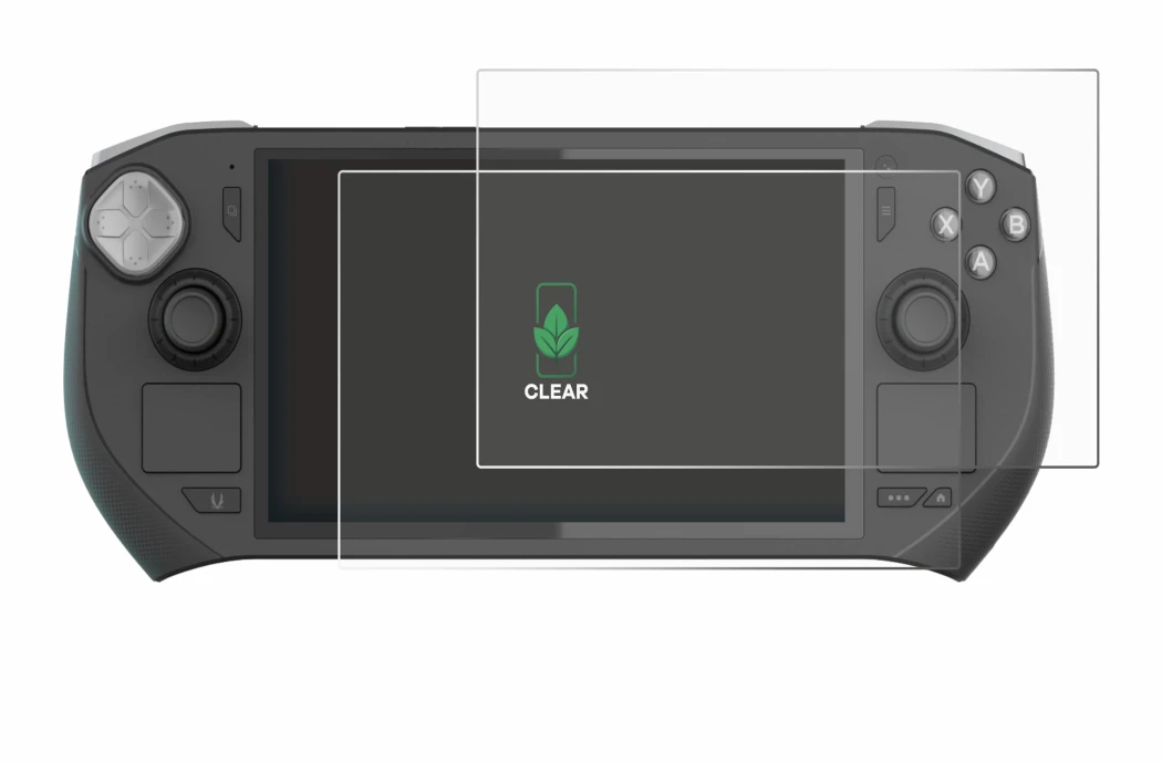 Image de l'appareil Zotac Gaming Zone avec une grande variété de protections d'écran.