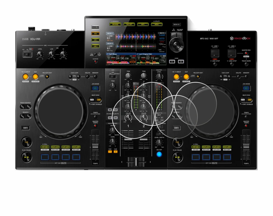 Image de l'appareil Pioneer XDJ -RR (Jog) avec une grande variété de protections d'écran.