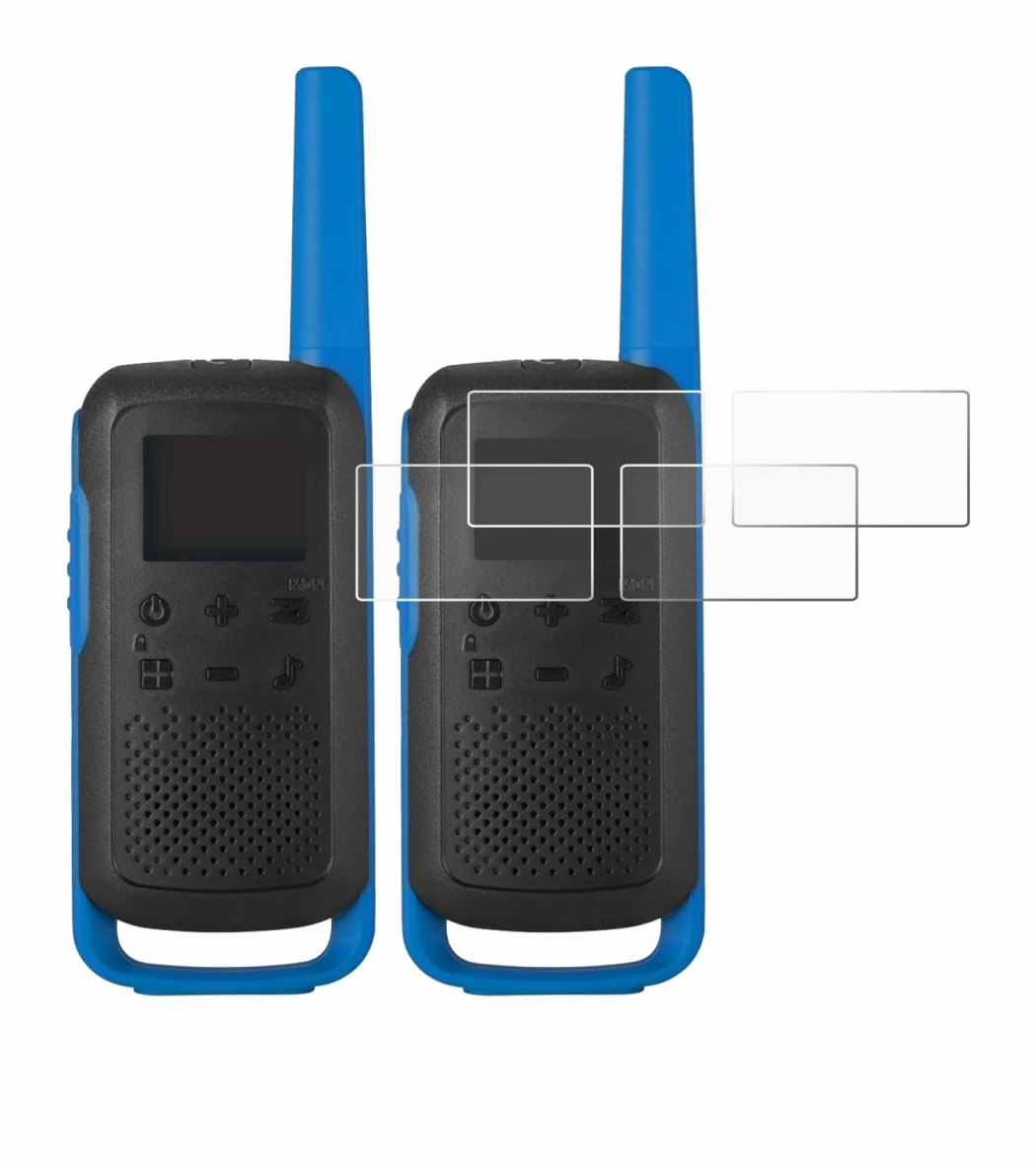 Image de l'appareil Motorola TALKABOUT T62 avec une grande variété de protections d'écran.