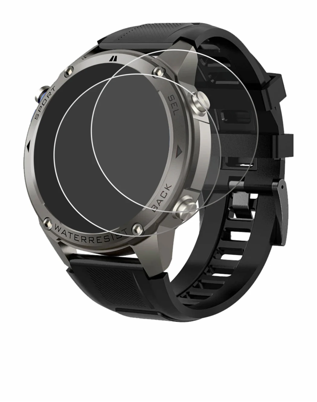 Image de l'appareil Knauermann GPS 4 (2025) avec une grande variété de protections d'écran.