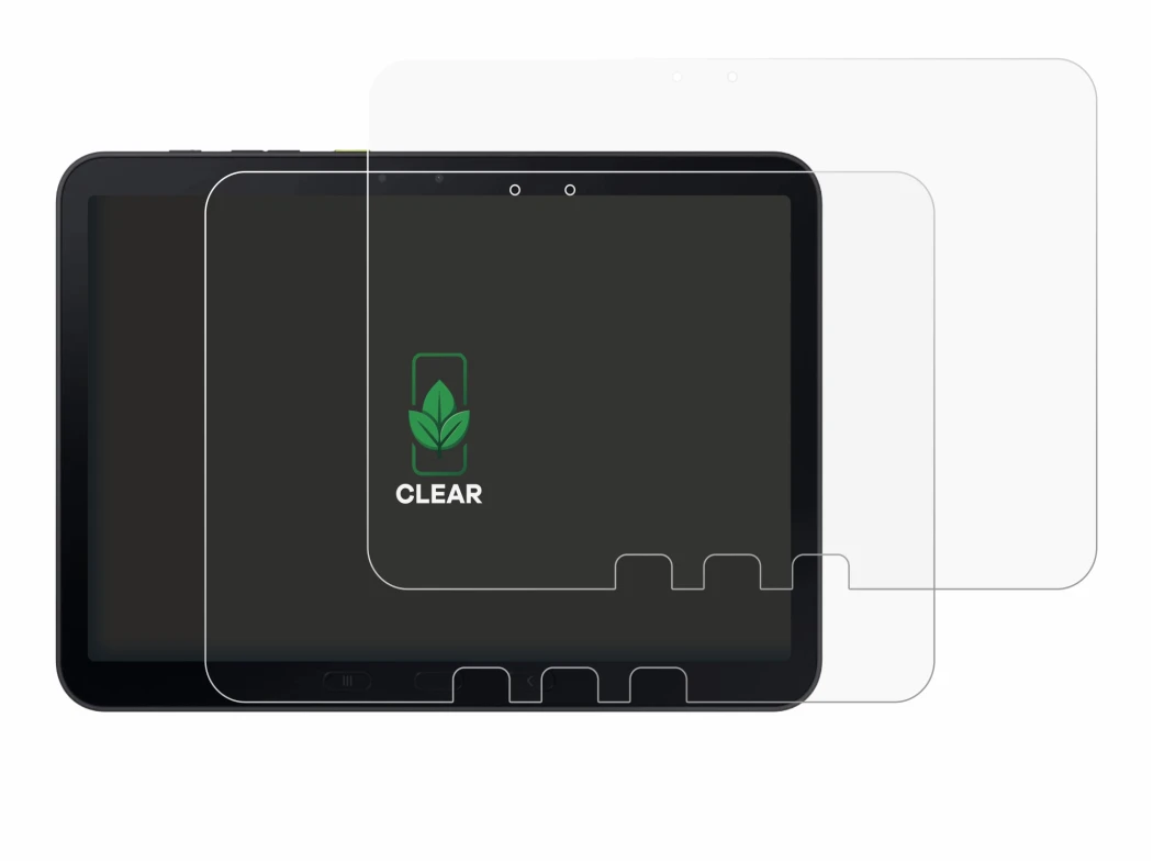 Image de l'appareil Samsung Galaxy Tab Active 5 Pro avec une grande variété de protections d'écran.