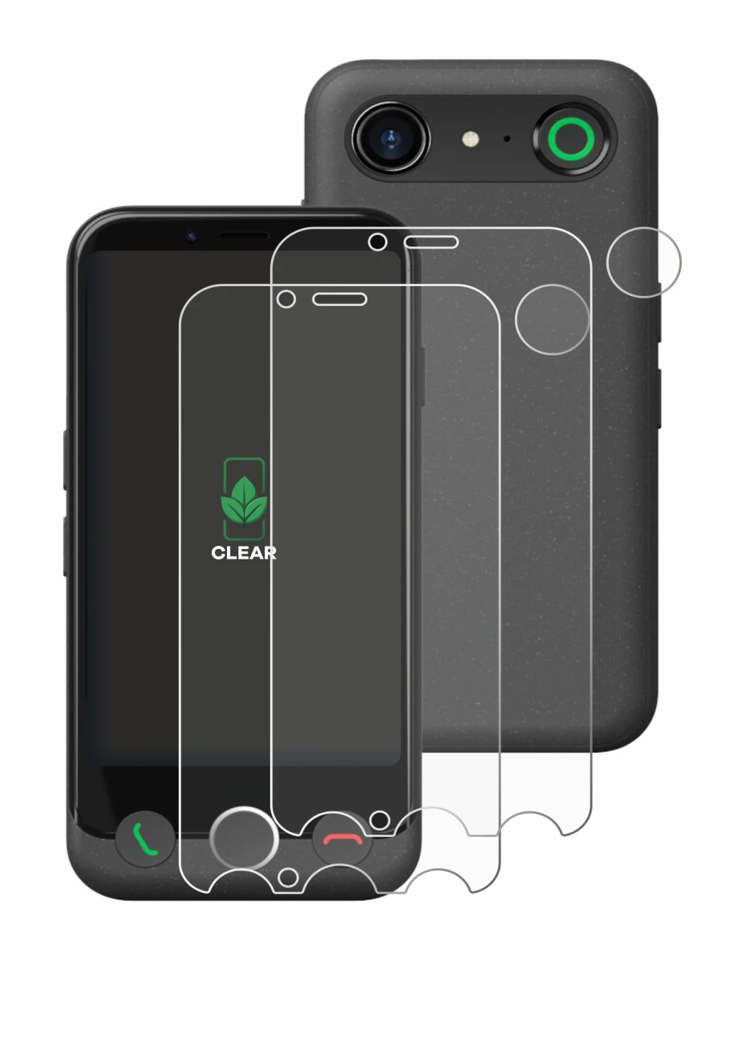 Image de l'appareil Doro Aurora A10 (Avant+Caméra) avec une grande variété de protections d'écran.