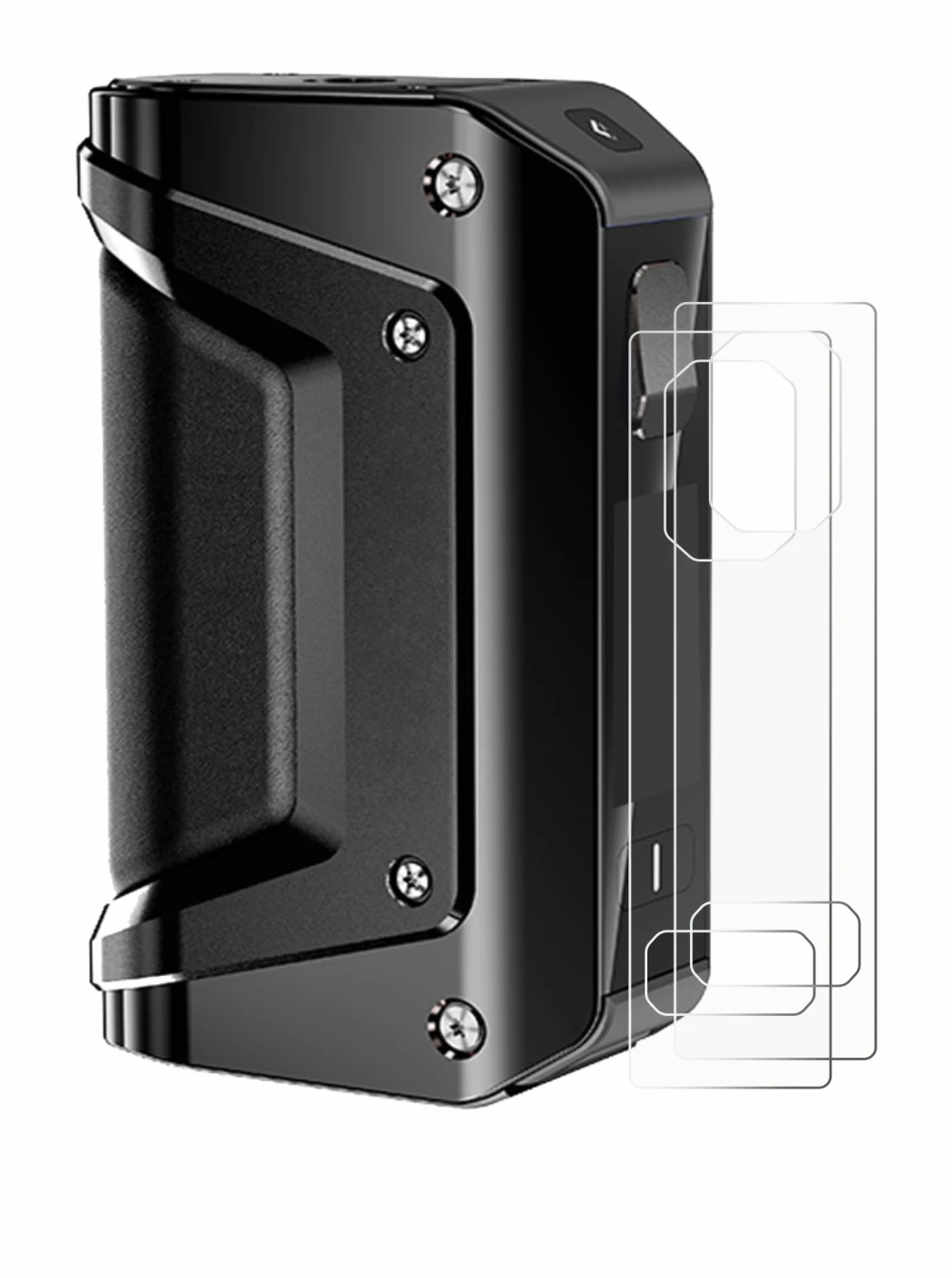 Image de l'appareil GeekVape Aegis Legend 3 avec une grande variété de protections d'écran.