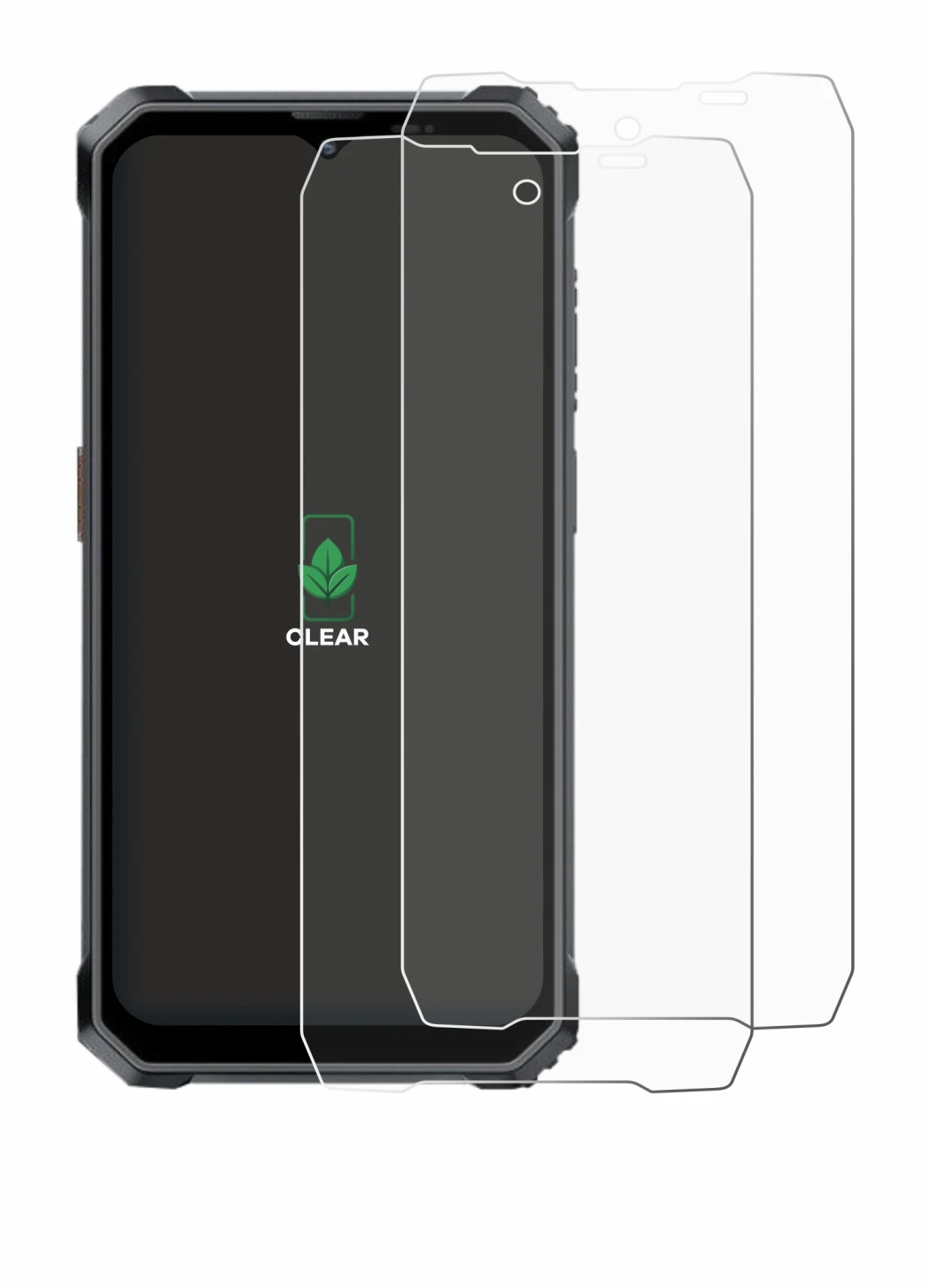 Image de l'appareil Blackview BL7000 avec une grande variété de protections d'écran.