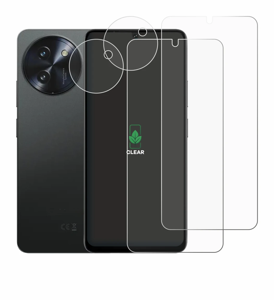 Image de l'appareil Doogee Note 59 Pro Plus (Avant+Caméra) avec une grande variété de protections d'écran.