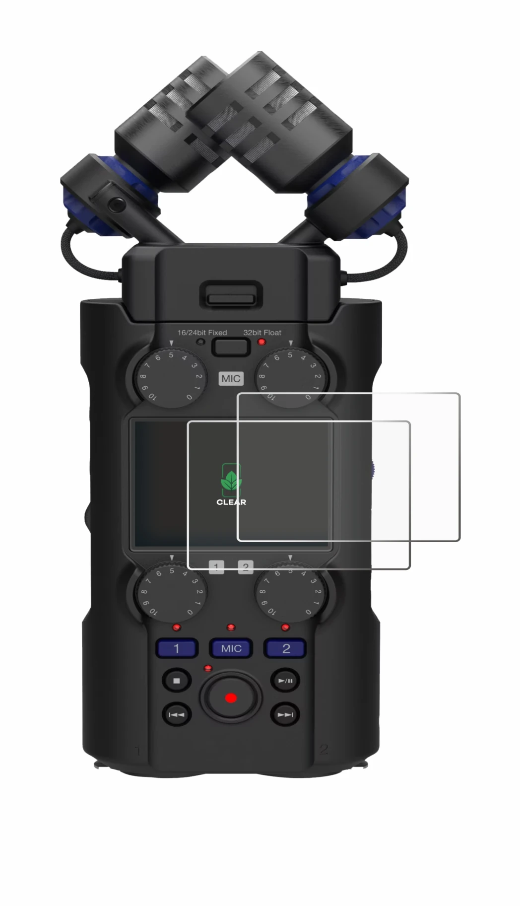 Image de l'appareil Zoom H5 Studio avec une grande variété de protections d'écran.