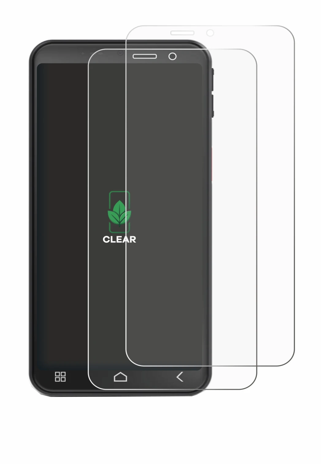 Image de l'appareil Emporia Smart 7 Lite avec une grande variété de protections d'écran.