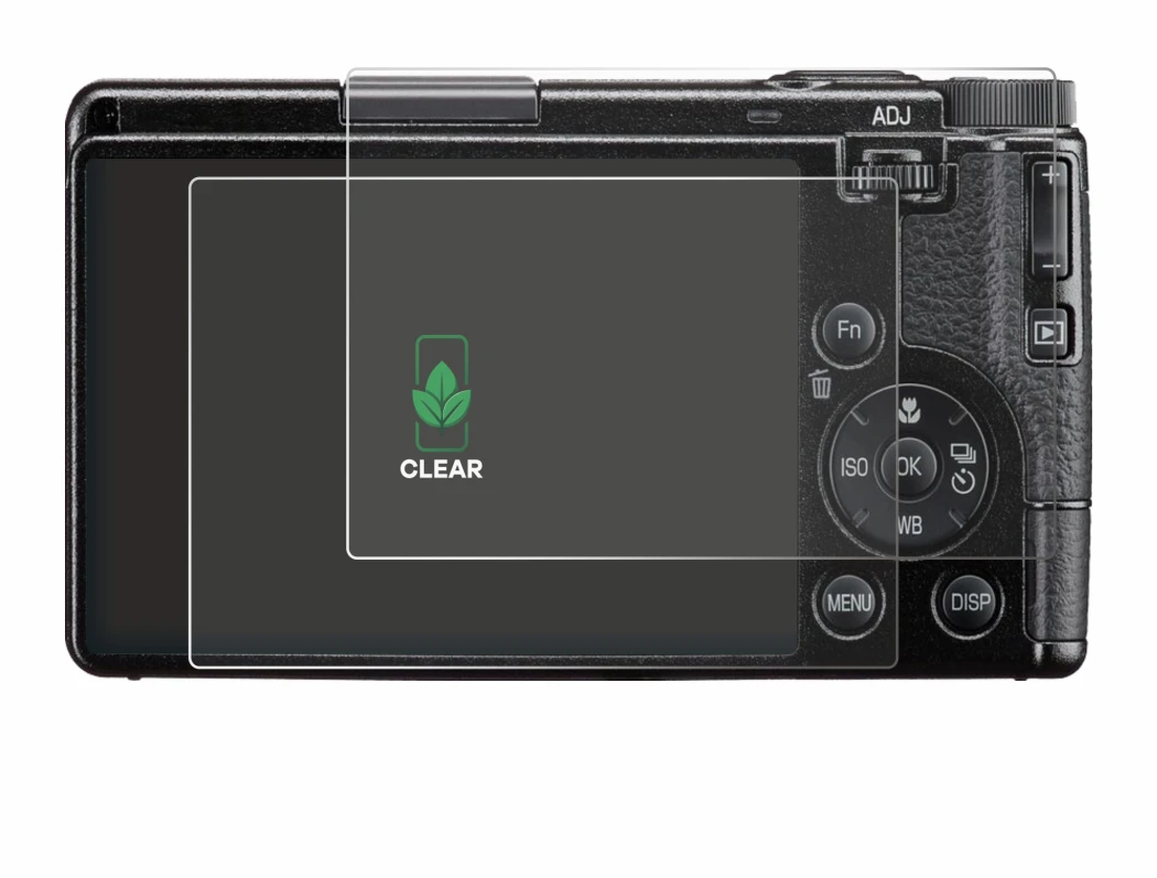 Image de l'appareil Ricoh GR IV 2025 avec une grande variété de protections d'écran.