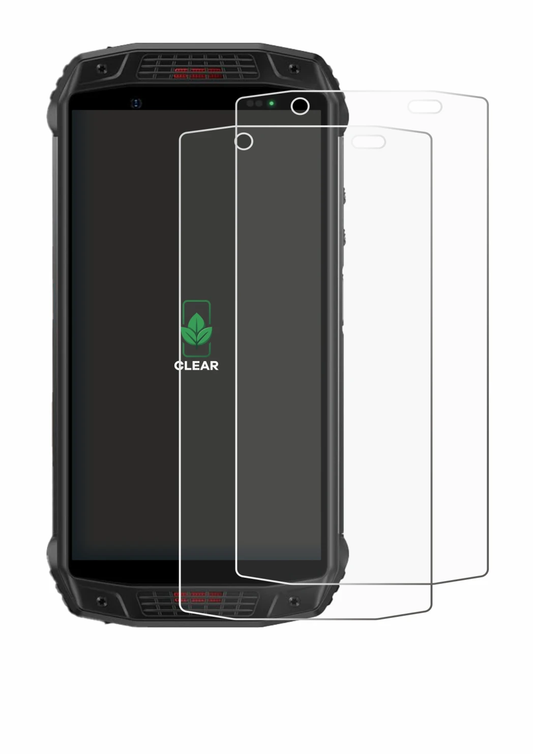 Image de l'appareil Ulefone Armor 15 avec une grande variété de protections d'écran.