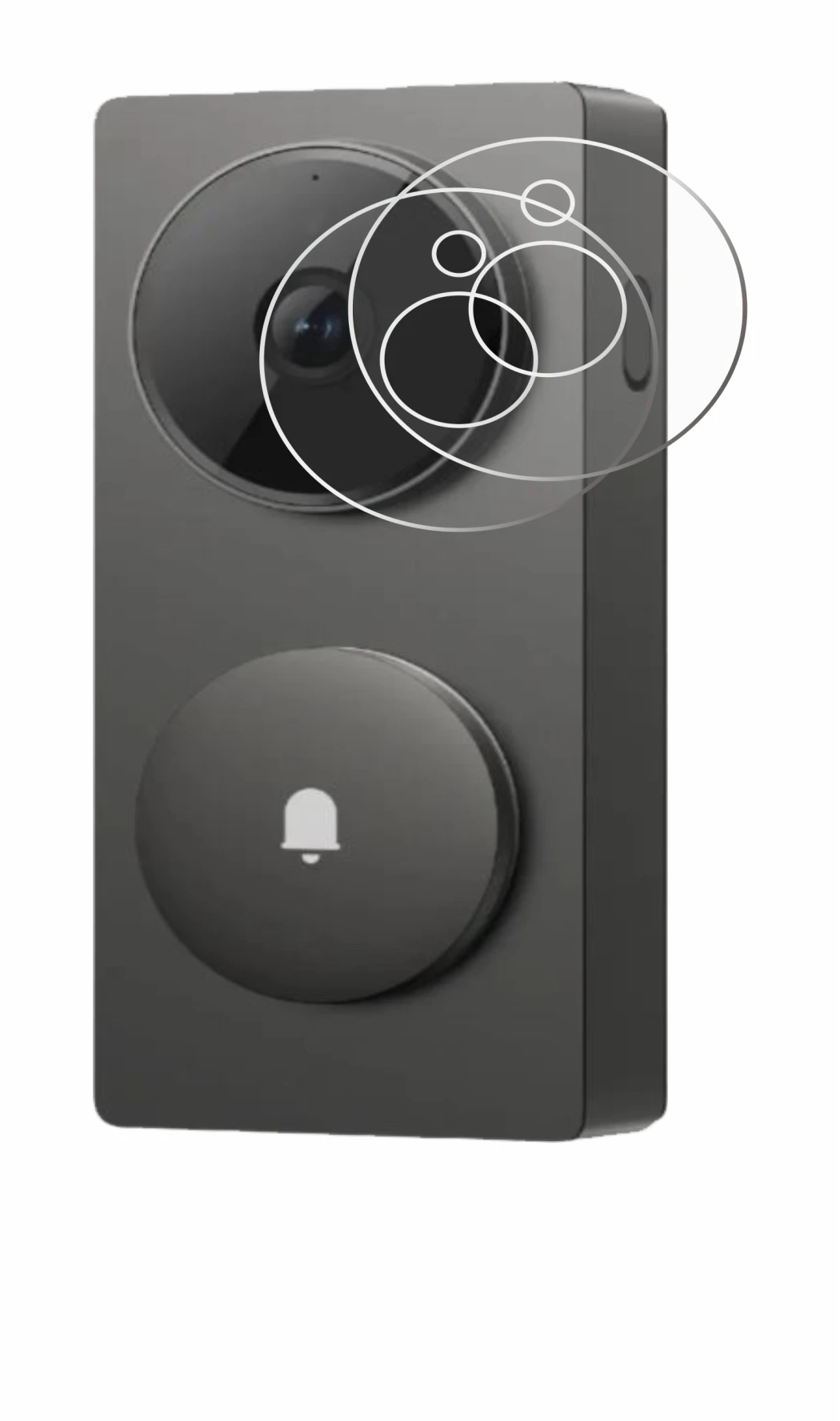 Image de l'appareil Aqara Hub G410 avec une grande variété de protections d'écran.