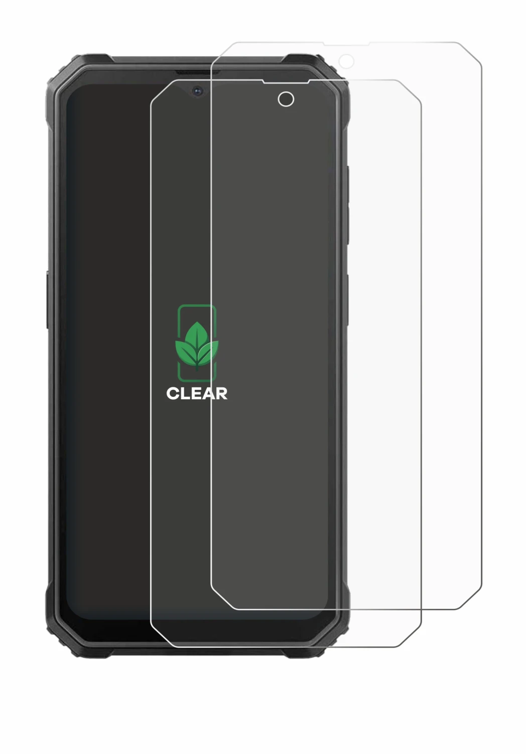 Image de l'appareil Blackview BV4800 SE avec une grande variété de protections d'écran.