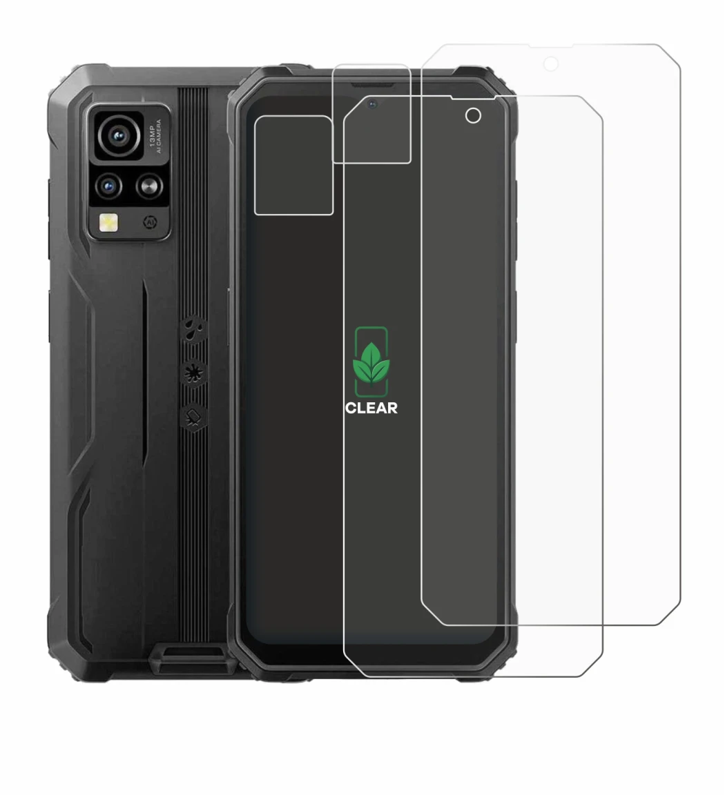 Image de l'appareil Blackview BV4800 SE (Avant+Caméra) avec une grande variété de protections d'écran.