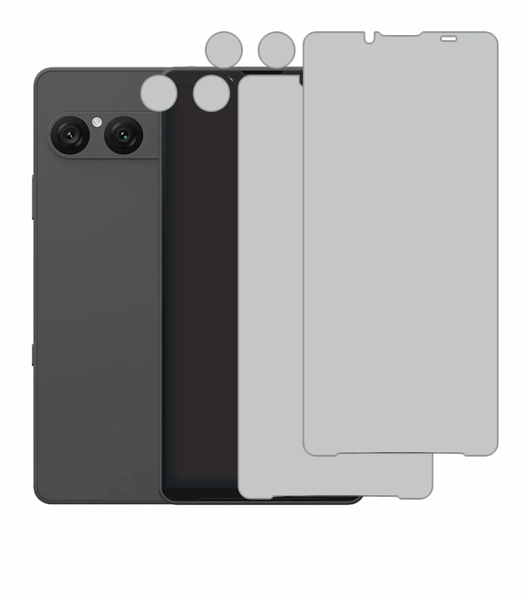 Image de l'appareil Sony Xperia 10 VII (Avant+Caméra) avec une grande variété de protections d'écran.