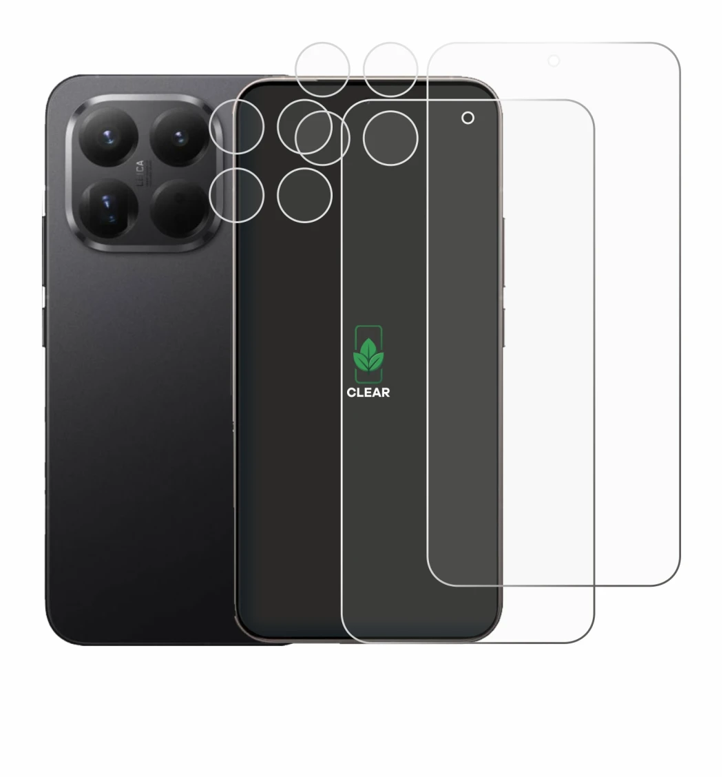 Image de l'appareil Xiaomi 15T Pro (Avant+Caméra) avec une grande variété de protections d'écran.