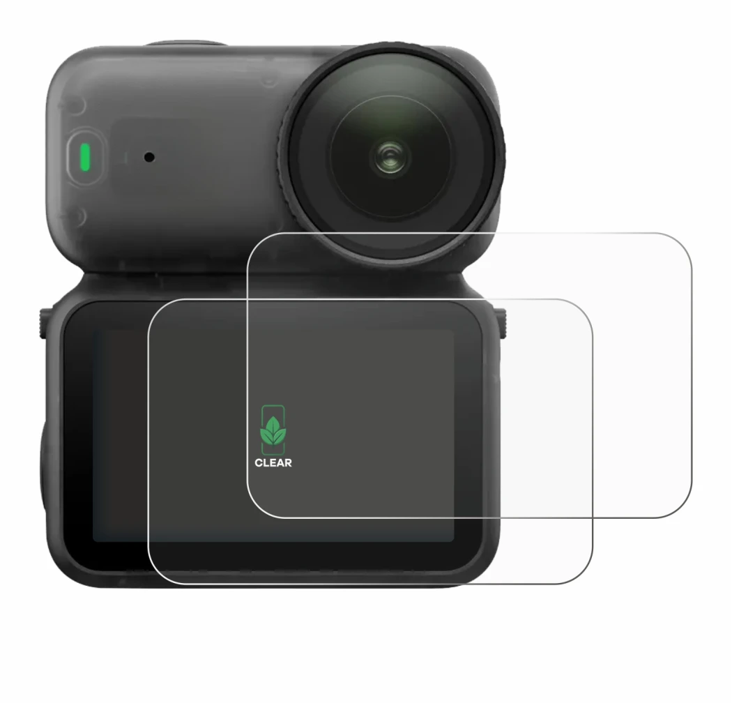 Image de l'appareil DJI Osmo Nano avec une grande variété de protections d'écran.