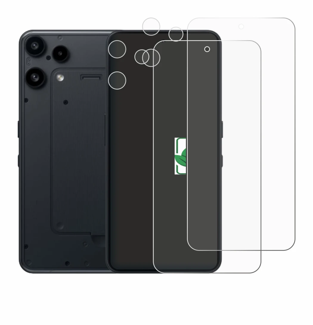 Image de l'appareil Nothing Phone (3a) Lite (Avant+Caméra) avec une grande variété de protections d'écran.