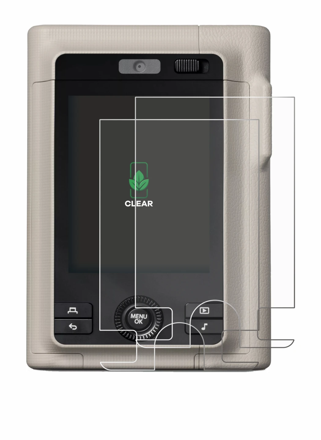 Image de l'appareil Fujifilm Instax Mini LiPlay Plus avec une grande variété de protections d'écran.