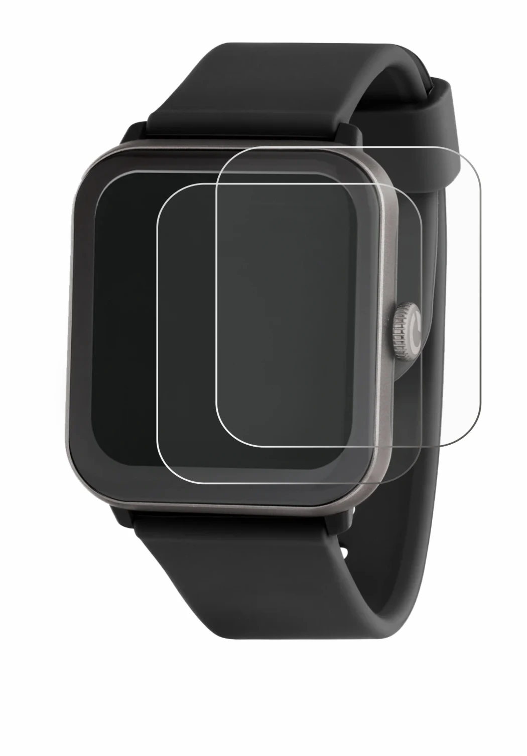 Image de l'appareil Sector Smartwatch S-08 avec une grande variété de protections d'écran.