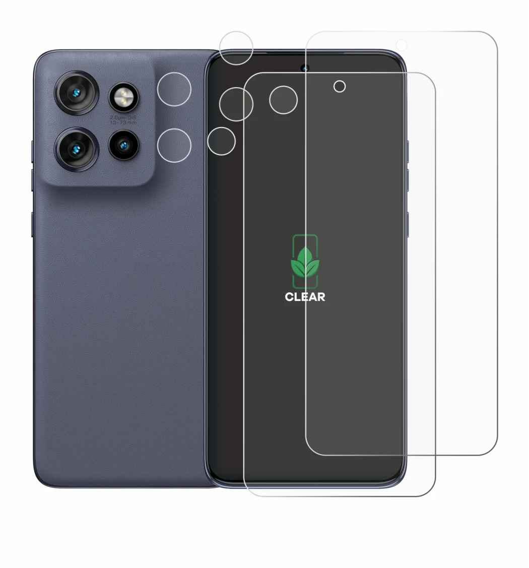 Image de l'appareil Motorola Edge 60 Neo (Avant+Caméra) avec une grande variété de protections d'écran.