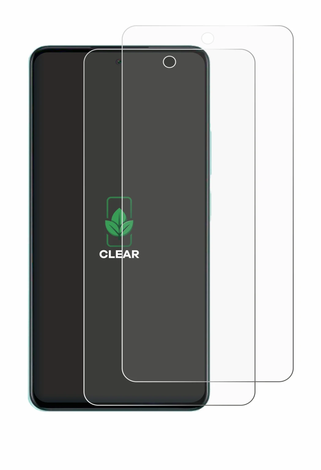 Image de l'appareil Oppo A5 avec une grande variété de protections d'écran.