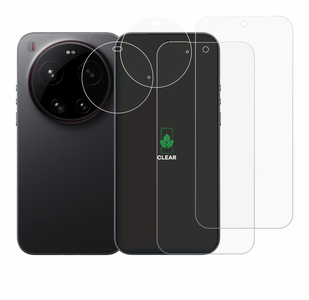 Image de l'appareil Xiaomi 17 Ultra (Avant+Caméra) avec une grande variété de protections d'écran.