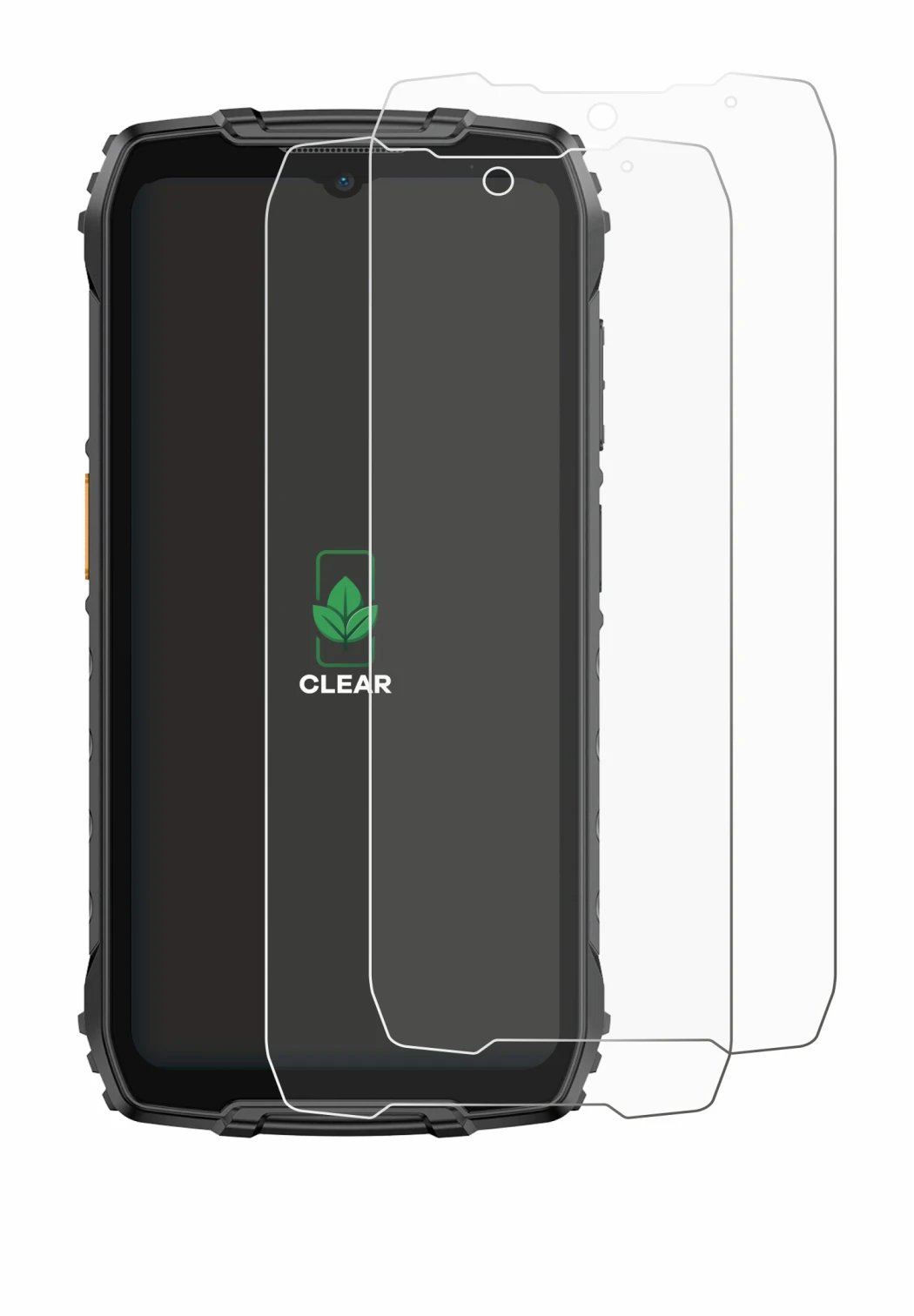 Image de l'appareil Ulefone RugKing 4 Pro avec une grande variété de protections d'écran.