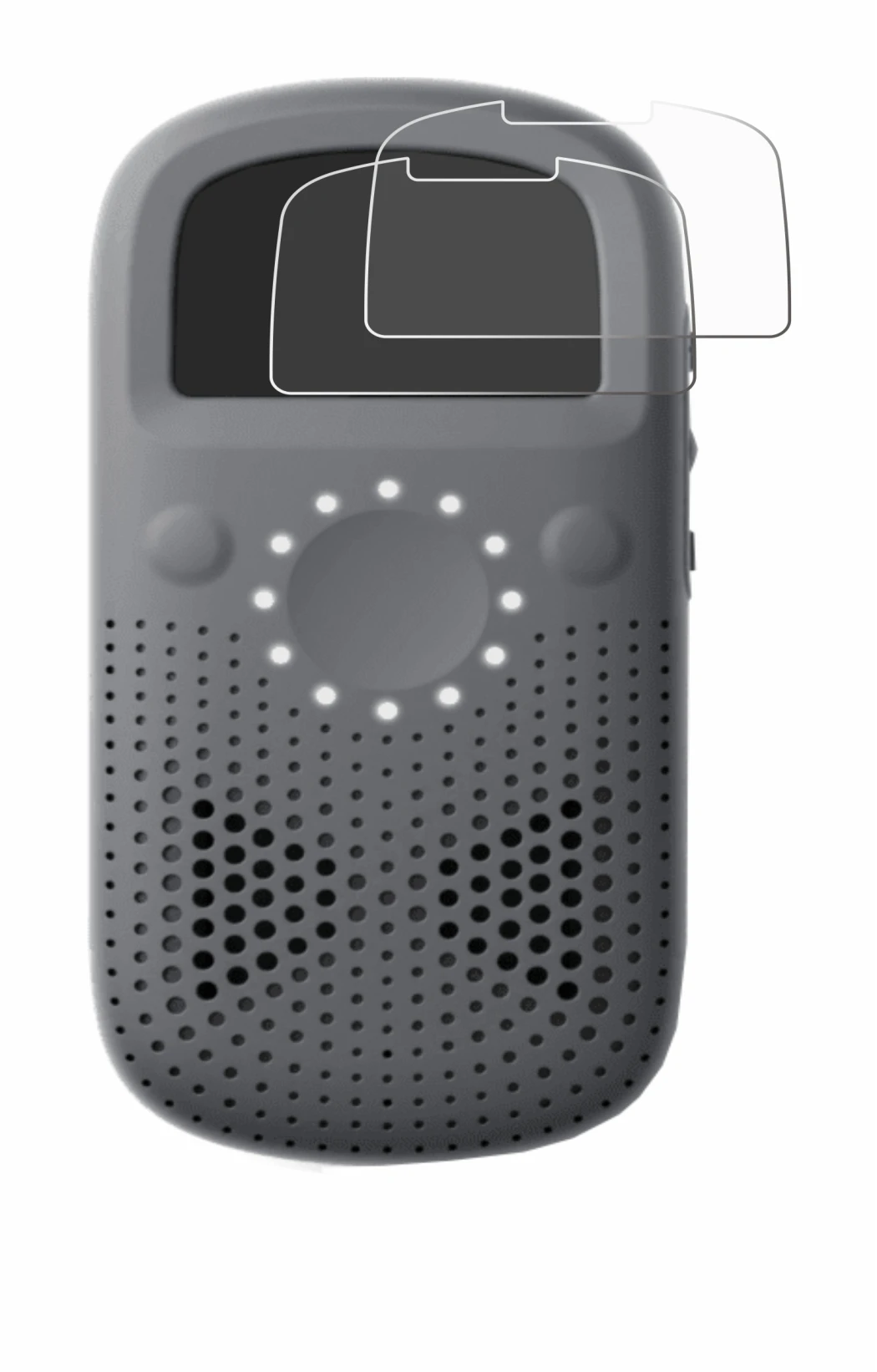 Image de l'appareil Relay X avec une grande variété de protections d'écran.