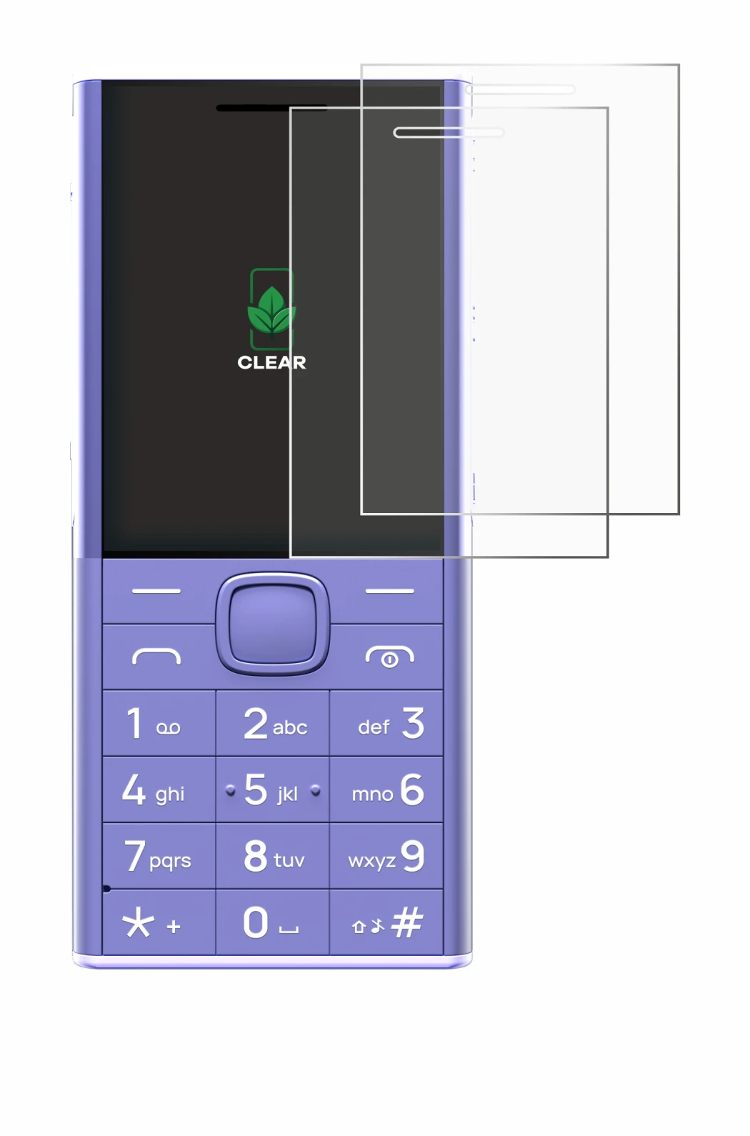 Image de l'appareil Nokia 150 Music avec une grande variété de protections d'écran.