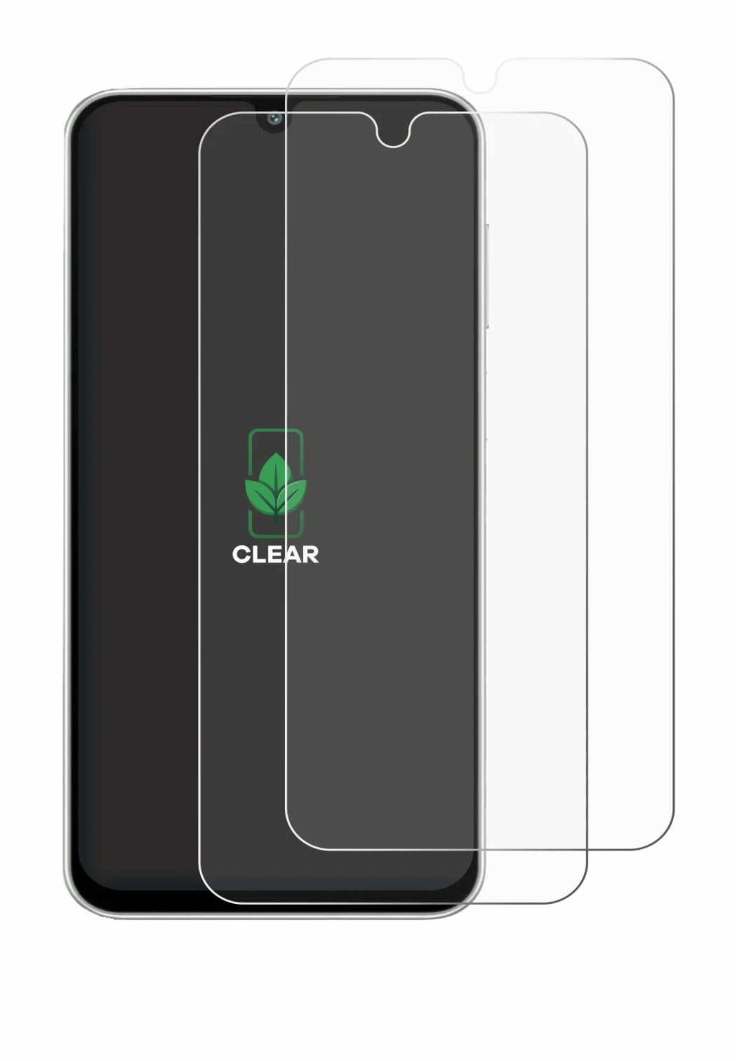 Image de l'appareil Samsung Galaxy M16 avec une grande variété de protections d'écran.