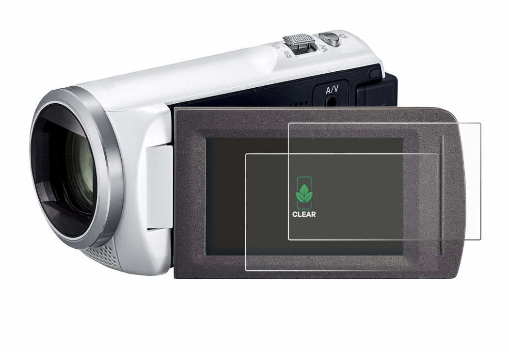 Image de l'appareil Panasonic HC-V480MS avec une grande variété de protections d'écran.