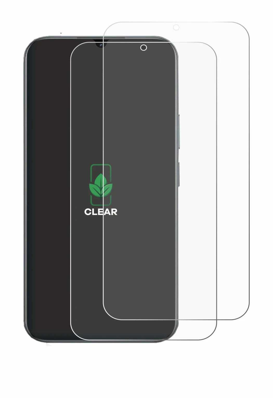 Image de l'appareil realme C100 5G avec une grande variété de protections d'écran.