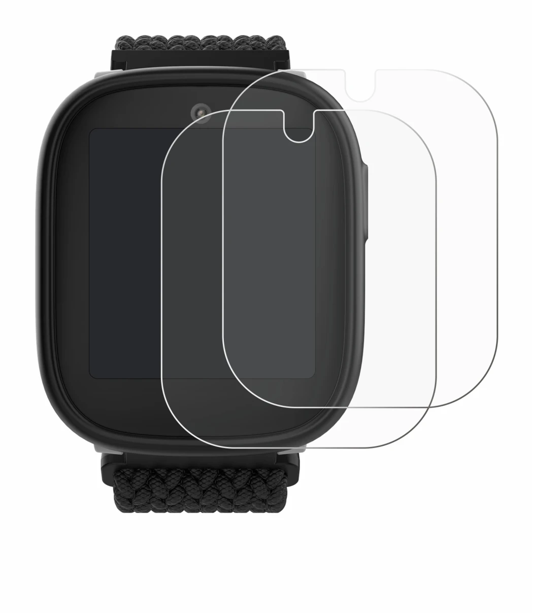 Image de l'appareil Xplora X6 Play eSIM (2ème génération) avec une grande variété de protections d'écran.