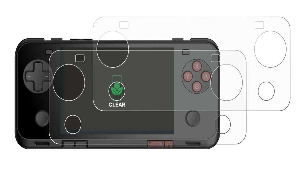 Image de l'appareil Ayaneo Pocket ACE avec une grande variété de protections d'écran.