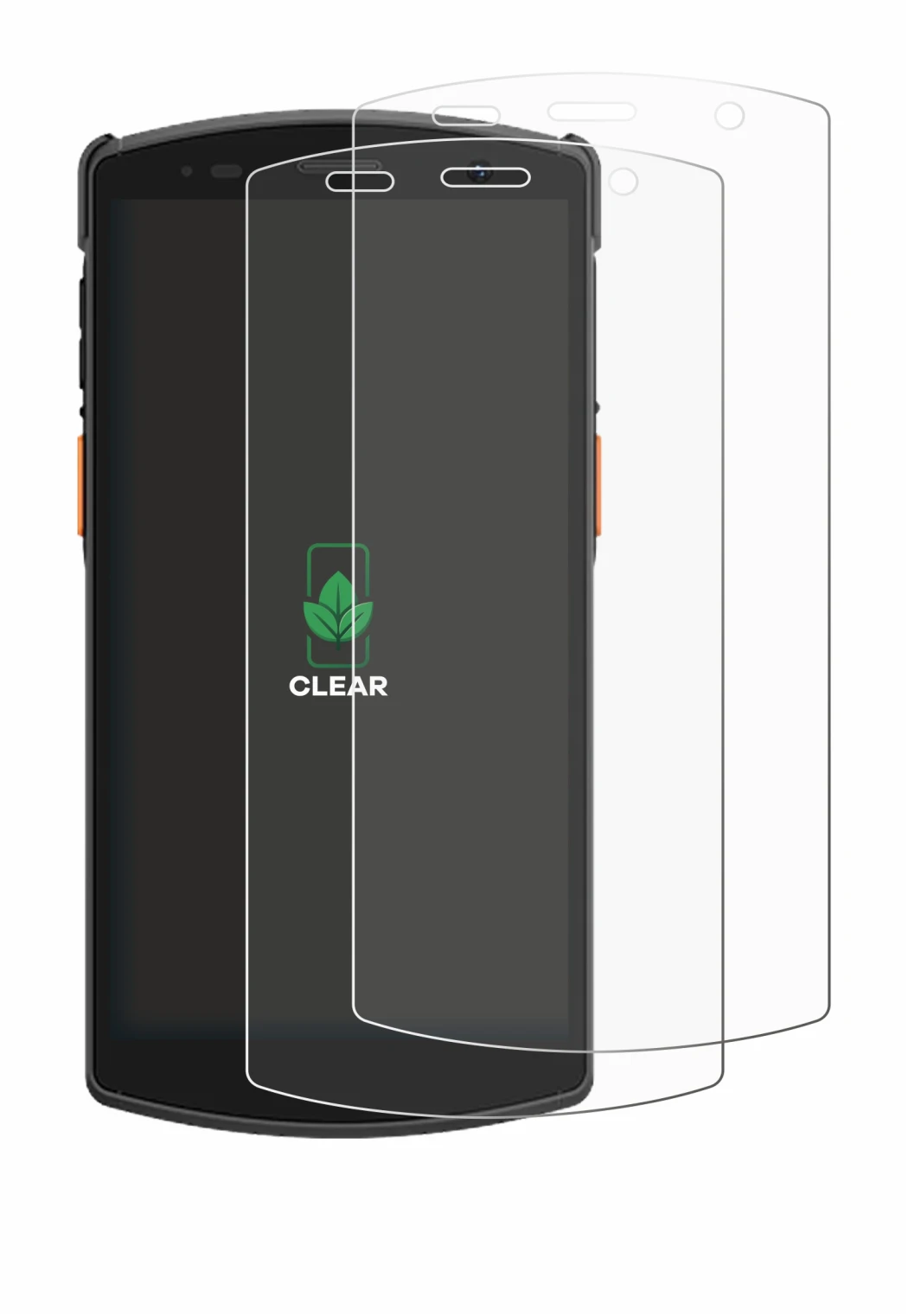 Image de l'appareil Urovo CT58S avec une grande variété de protections d'écran.