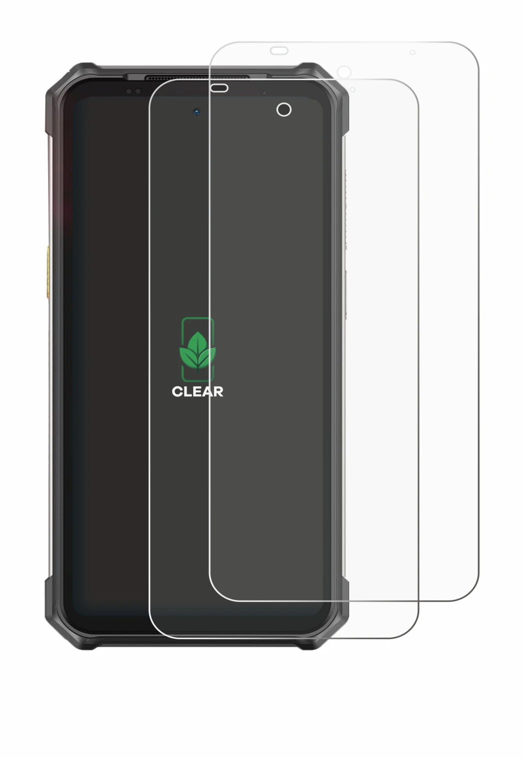 Image de l'appareil Ulefone RugKing 5 Pro avec une grande variété de protections d'écran.