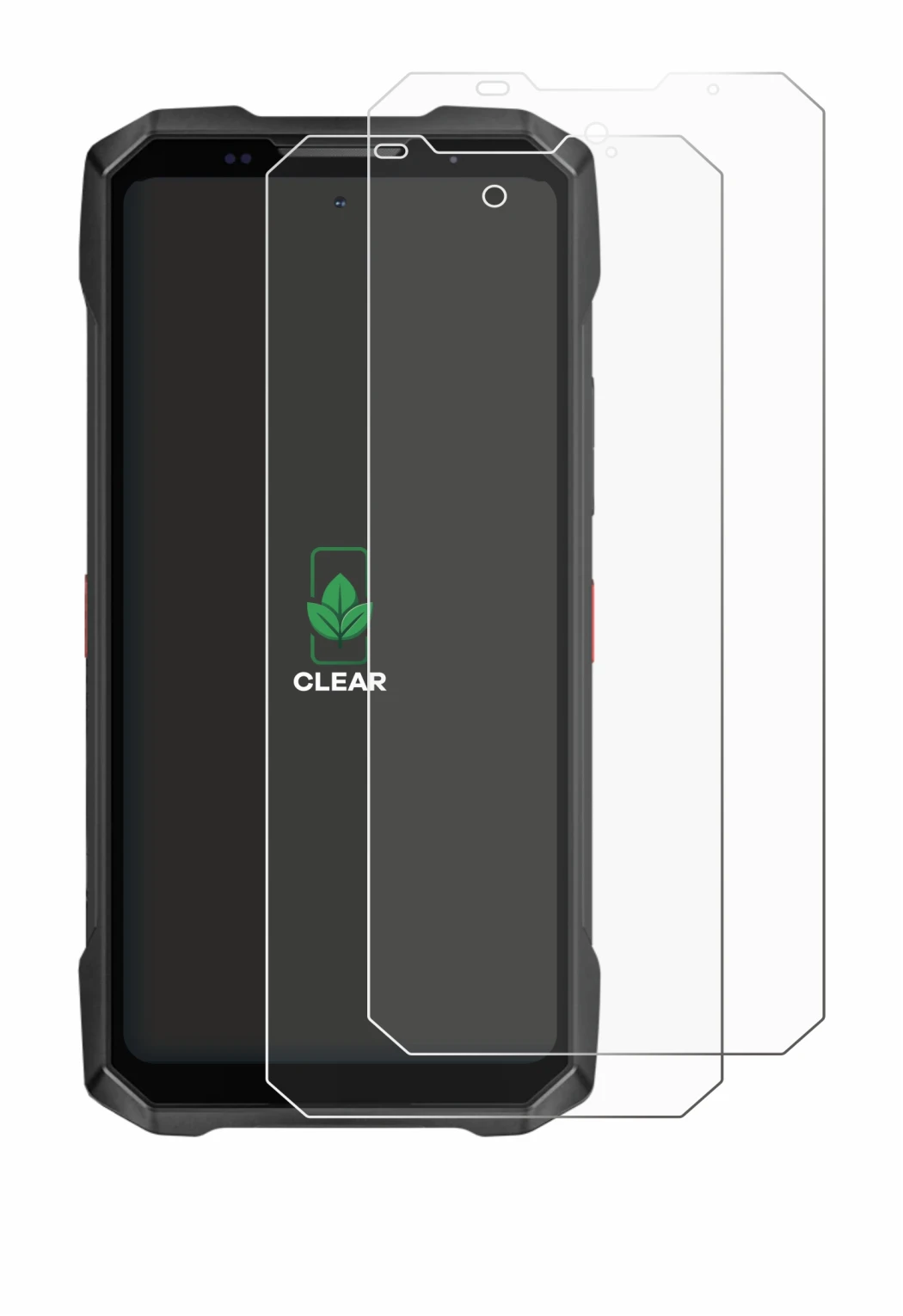 Image de l'appareil Doogee V Max 2 avec une grande variété de protections d'écran.
