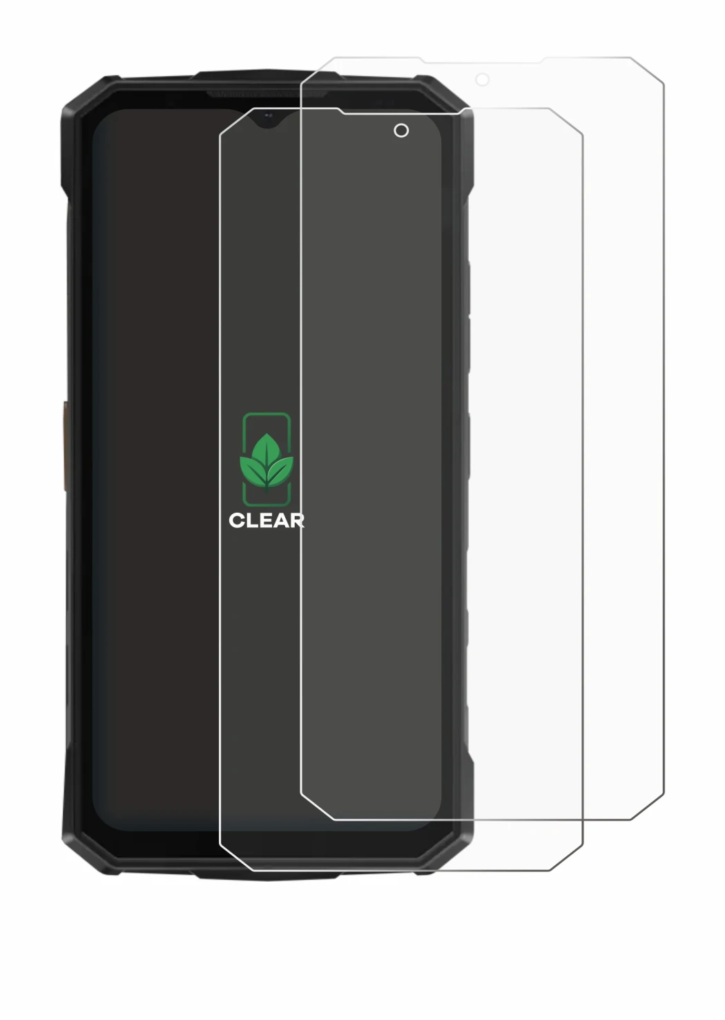 Image de l'appareil Doogee Fire 5 Pro avec une grande variété de protections d'écran.