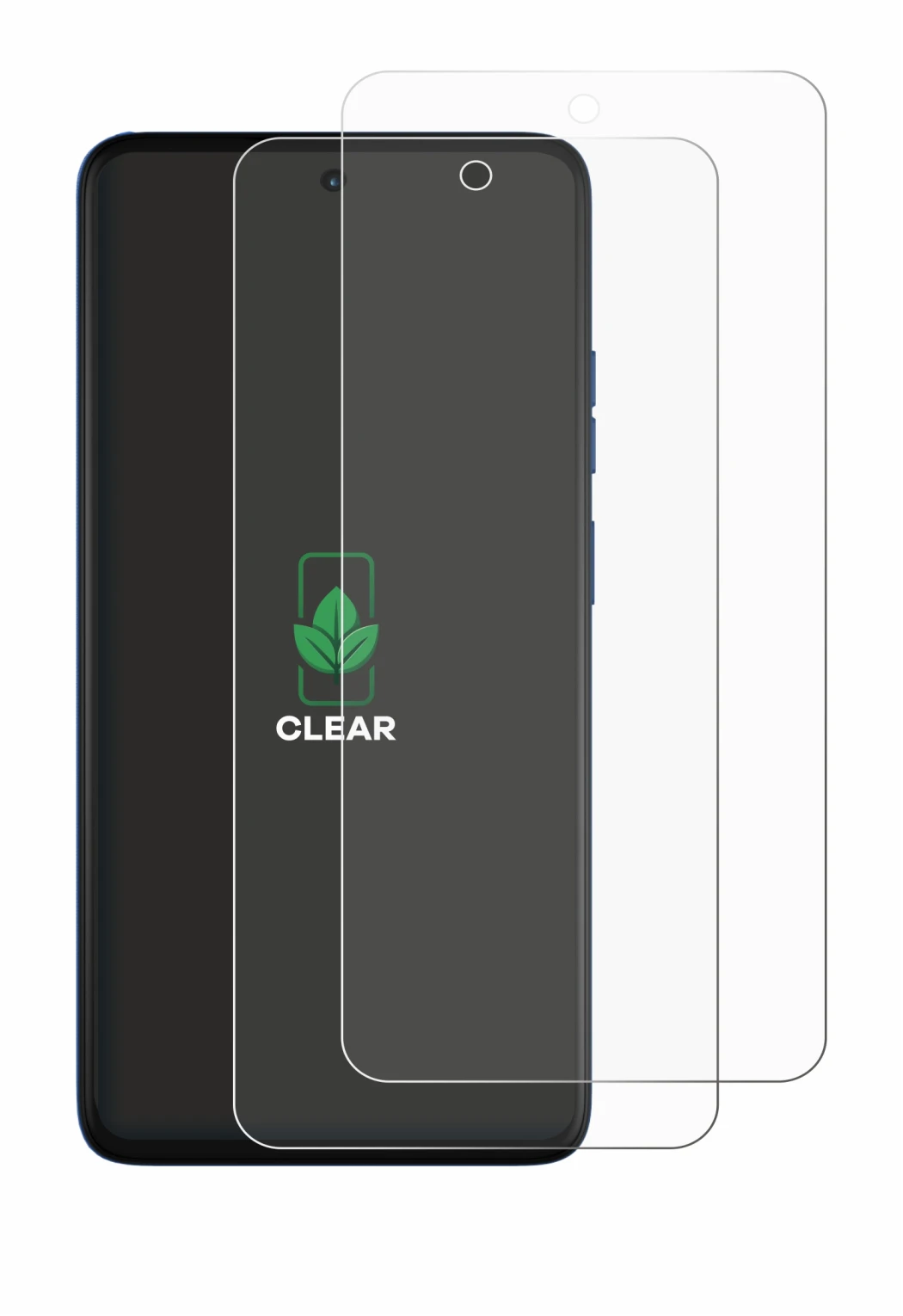 Image de l'appareil Motorola Moto G57 avec une grande variété de protections d'écran.